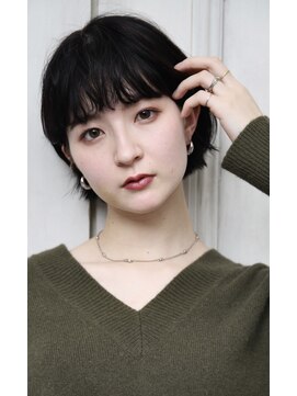 メリケンビューティーパーラー コウベ(MERICAN BEAUTY PARLOR KOBE) 黒髪前髪パーマ