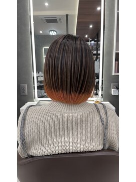 デザインサロンリア(design salon Lia) 毛先オレンジ