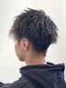【men'sメニュー】メンズカット＋ツイスト、スパイラルパーマ　￥12900