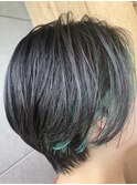 グリーンカラーボブ
