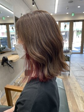 リベストバイジェービー 稲毛(li best. byjb) 大人かわいい/ミディ/インナーカラー【稲毛/稲毛駅】