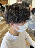 波巻きスパイラルパーマ×刈り上げマッシュ【東川口】
