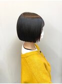 黒髪ミニボブ