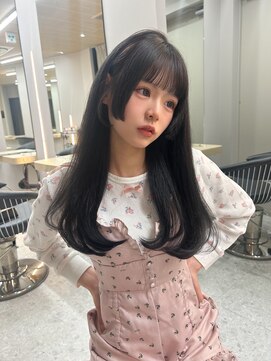 ボタン テンジン(VOTAN tenjin) 黒髪/艶髪/姫カット/顔周りカット/天神韓国ヘア