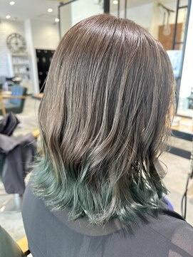 テラス ヘアアンドボタニカル(terrace) オリーブカラー/10代20代/姪浜