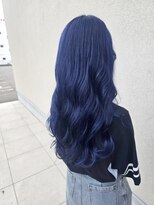 ゴットラトゥール(GOTTO LATOUR)&nbsp;ブルーカラー/ネイビーブルー/ネイビーパープル/ロング/巻き髪