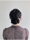 ヘアセット/シニヨン/まとめ髪/同窓会/結婚式