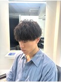 マッシュ　波巻きパーマ