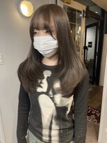 ジルバイジゼル(JILL by GiseL)&nbsp;ロング レイヤー オリーブベージュ