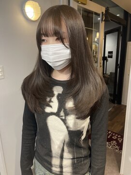 ジルバイジゼル(JILL by GiseL) ロング レイヤー オリーブベージュ