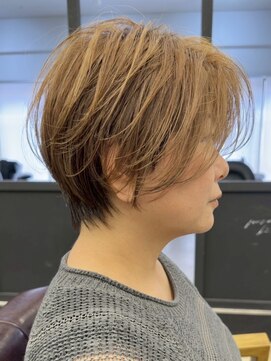 ジュベ 別府店(juve.) 別府ショートボブ顔まわりレイヤーカット髪質改善カラー30代