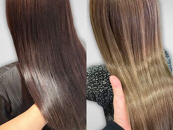 マイ ヘア デザイン 岡崎(MY hair design)の写真/癖を柔らかく自然に伸ばす最先端の縮毛矯正!今までと違う仕上がりを[髪質改善ストレート/酸性ストレート]