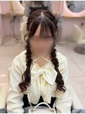 ツイン編みおろし