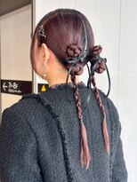 アルバム 銀座(ALBUM GINZA)&nbsp;ロング韓国ヘアおくれ毛前髪カット_ba573712