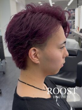 ルースト 八王子店(ROOST) MEN'SHAIR/ブリーチオンカラー/かき上げスタイル/リタッチ