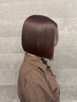 スノウ(SKNOW)&nbsp;○前下りボブ レッドブラウン