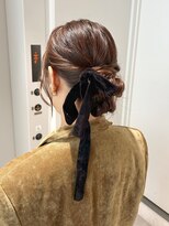 トリッカ シブヤ(TRICCA SHIBUYA)&nbsp;シニヨン/アップスタイル/結婚式ヘアアレンジ/お呼ばれヘア/