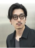 銀座シャドウパーマツイストスパイラルパーマセンターパート眉毛
