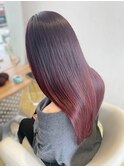 艶髪ストレート/髪質改善カラー/ロング/グラデーション