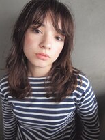 コス(kos) 『nanuk*UEKI』長め前髪*透け感グレージュ*セミウェット