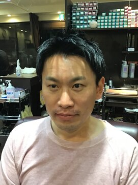 ヘアクリニックカルム 日暮里(Hair Clinic Calme) アップバングツーブロック サイドグラデーション<理容室>日暮里