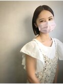 #ベージュ#透明感#ボブ
