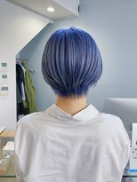 フラム 渋谷(flamme)&nbsp;ハイトーンショート＊ペールブルー