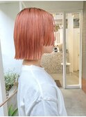 [Ravo]コーラルピンクのボブスタイル
