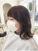 顔周りレイヤー外ハネボブ