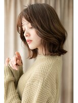 モッズヘア 越谷(mod's hair) カーキベージュくせ毛風抜け感くびれヘアY越谷30代40代50代