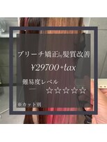 ヴィオラスバイポッシュ ギンザ(Violus by Posh GINZA) ブリーチ矯正by髪質改善