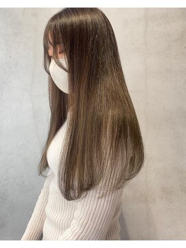 ミント(mint) 【 成人式カラー◎ ブリーチなしで育てたオリーブ！ 】