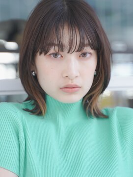 ワン 辻堂(one) 前髪/マチルダボブ/ピンクベージュ/インナーグレージュ