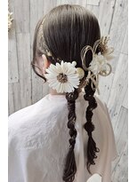 ラピスラズリ(Lapis Lazuli)&nbsp;成人式ヘア　3 （ヘアセット専門店　下通　熊本）