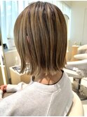 切りっぱなしラインがオシャレ。首も綺麗に見える【ボブ】