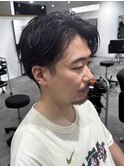 メンズかきあげパーマツイストパーマスパイラルパーマ刈り上げ