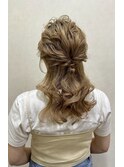 ヘアアレンジ/ハーフアップ/ヘアセット