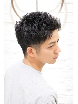 ヨシザワインク プレミアム 築地店(YOSHIZAWA Inc. PREMIUM) 【ヨシザワ聖路加】くせ毛風アップバングパーマショート刈り上げ