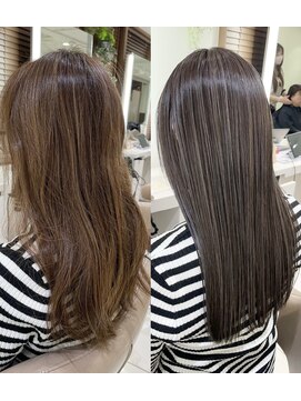 アッシュ 大宮店(Ash) 極細白髪ぼかしオリジナルハイライト