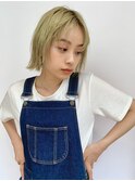 ナチュラルボブ/前髪なしボブ