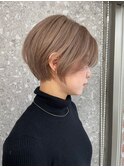 ハイトーンレイヤーボブミディアムレイヤーショートウルフボブ