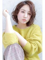 ラフィス ヘアー ミミ 流山おおたかの森店(La fith hair Mimi)&nbsp;【La fith】 無造作カールショートボブスタイル