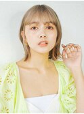透明感ハイトーンミディ