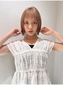 ウェーブミディアム似合わせカットメルティカラーボブ/大宮