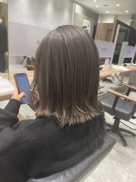 アヴァンス セブンパーク天美 松原店(AVANCE.) シルキーグレージュ×ボブ