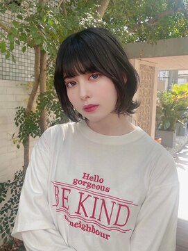 ドットハリス(.Hallis) 透明感ブラウン/ボブ/髪質改善