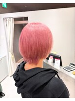 プライズ 成増店(prize)&nbsp;ペールピンクショートカットハイトーンカラーホワイトピンク