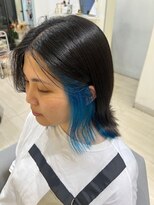 レム(REM)&nbsp;イヤリングカラー×水色×外ハネ