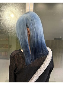 ベル 表参道Terrace(Belle) 儚さと強さのグラデーション◎ 青に溶ける、水色の魔法★