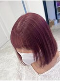 【カシスピンク】ブリーチ履歴１回/more岡崎店大山